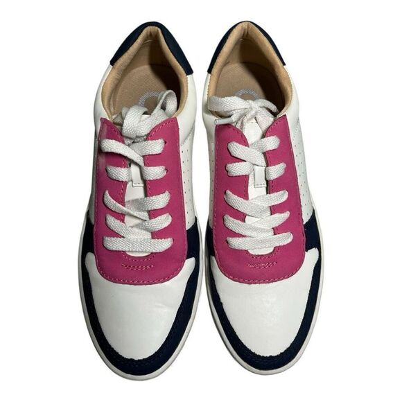 Brinkley Co. Women’s Comfort Foam Navy/Pink Two-Toned Sneaker Sz 7 - Picture 2 of 6
